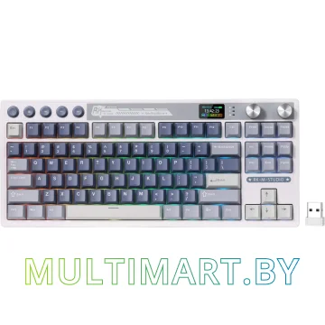 Клавиатура Royal Kludge M87 RGB Ocean Blue (RK Beige)